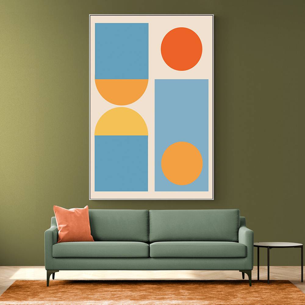 Bright Minimal Shapes Series #4 Wall Art