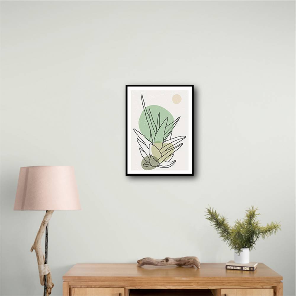  Color Abstract Agave #3 Wall Art