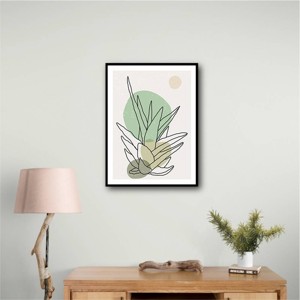  Color Abstract Agave #3 Wall Art