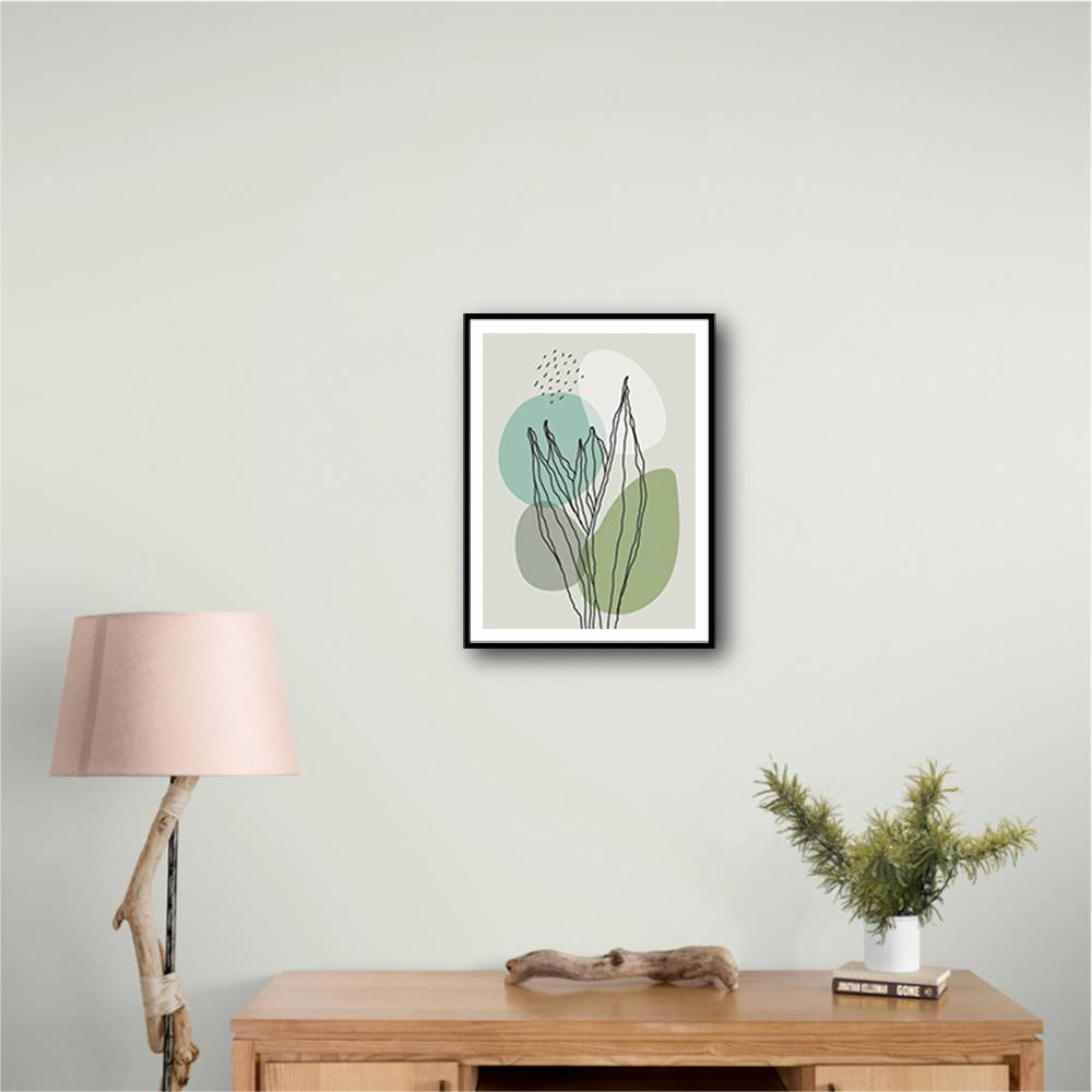 Color Abstract Plants #2 Wall Art