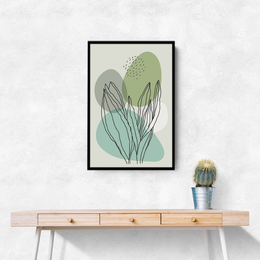 Color Abstract Plants #1 Wall Art