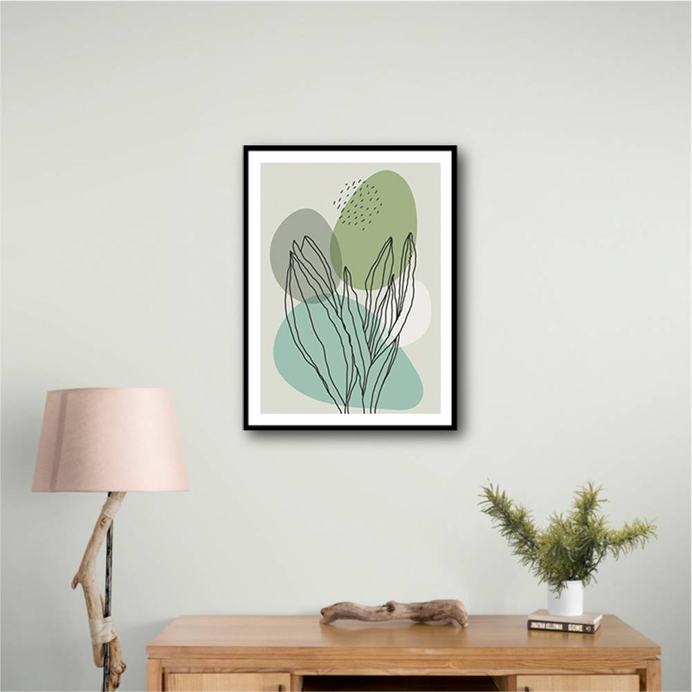 Color Abstract Plants #1 Wall Art