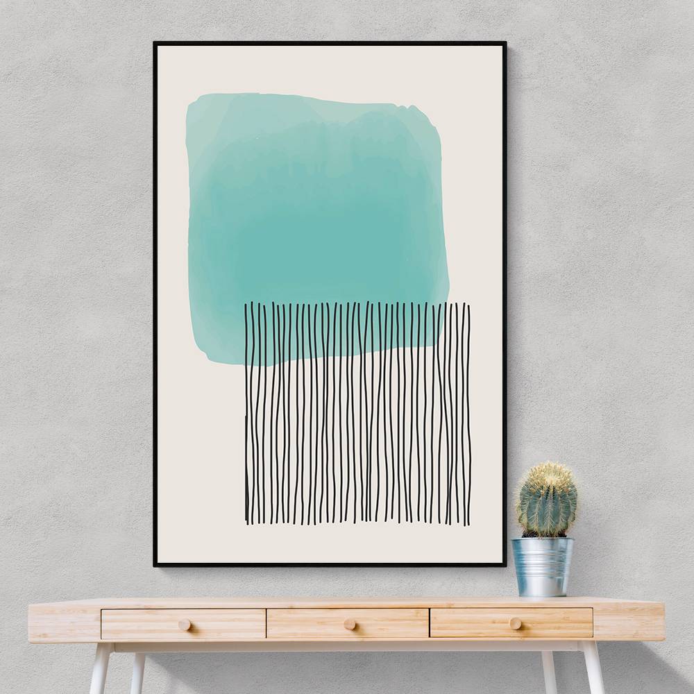 Geometric Watercolor #1 Wall Art