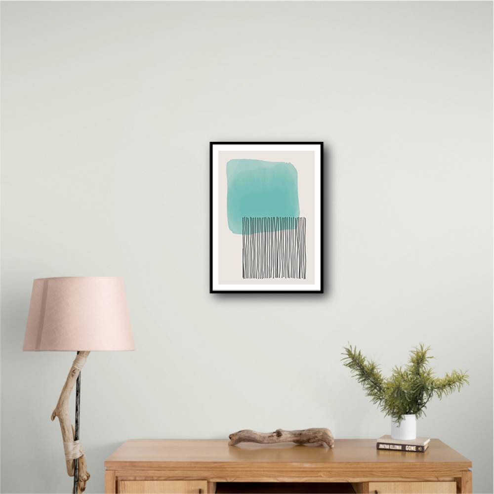 Geometric Watercolor #1 Wall Art