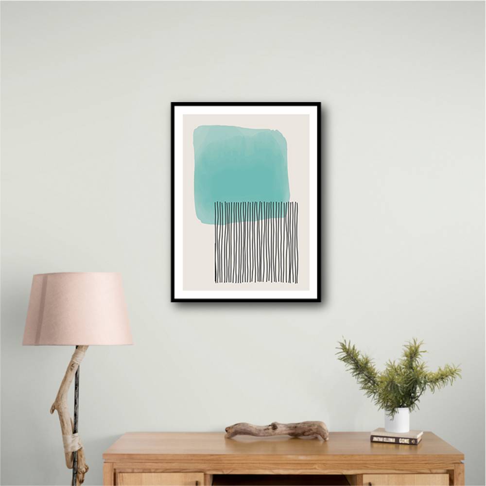 Geometric Watercolor #1 Wall Art