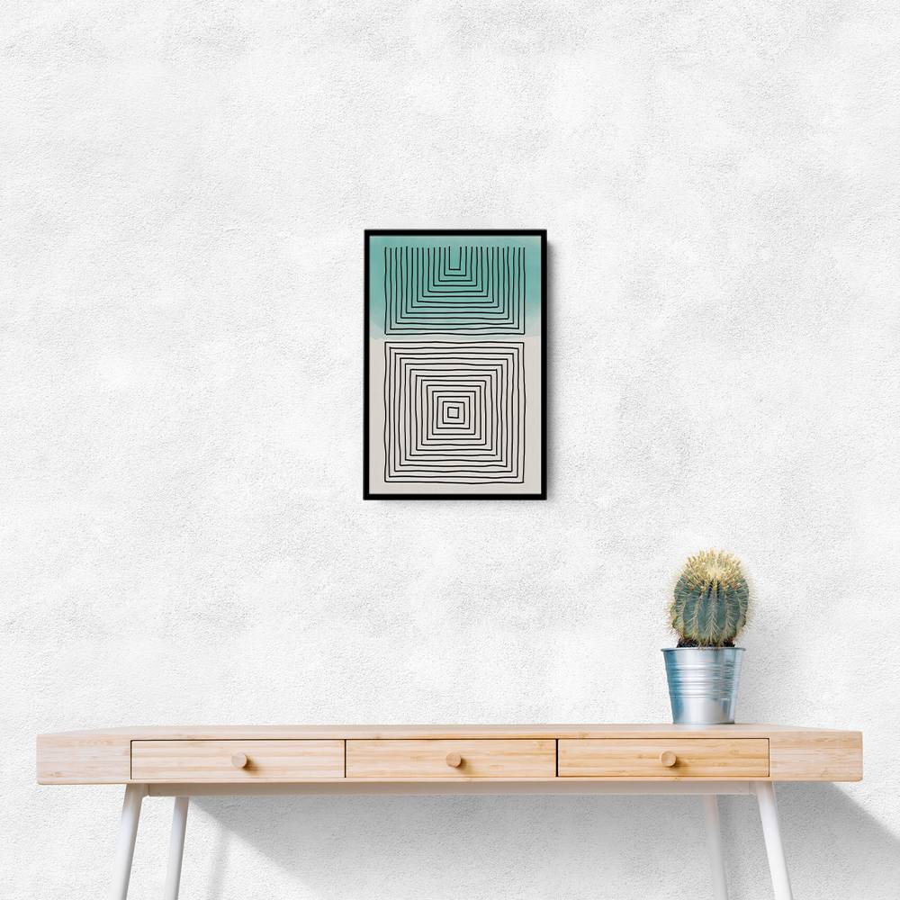  Light Green Watercolor Shapes #1 Wall Art