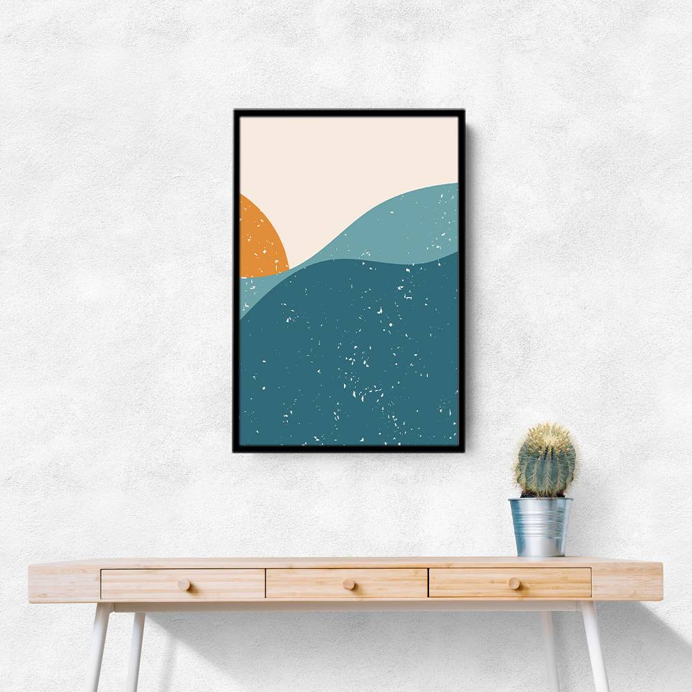 Minimal Abstract Mountains #1 Wall Art