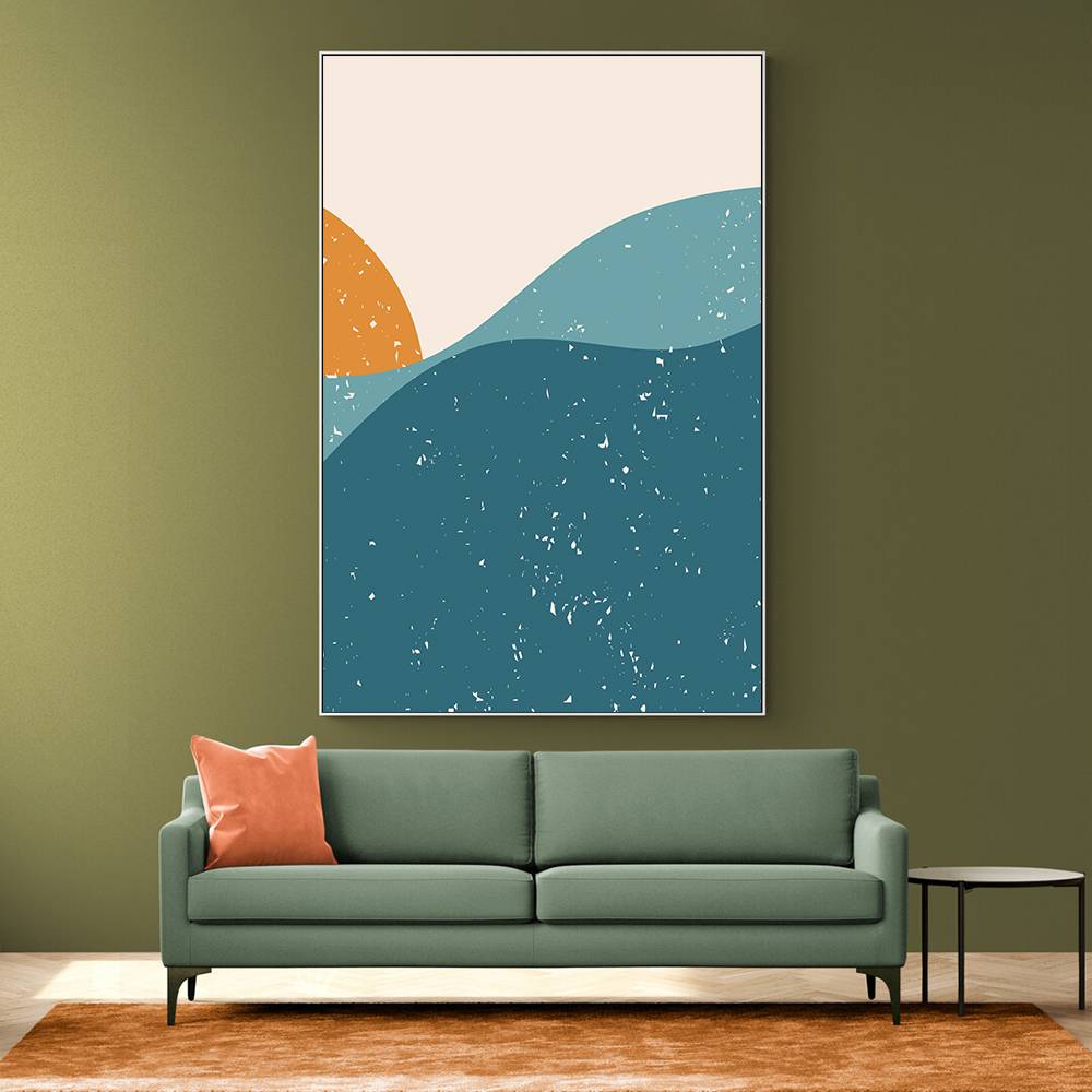 Minimal Abstract Mountains #1 Wall Art