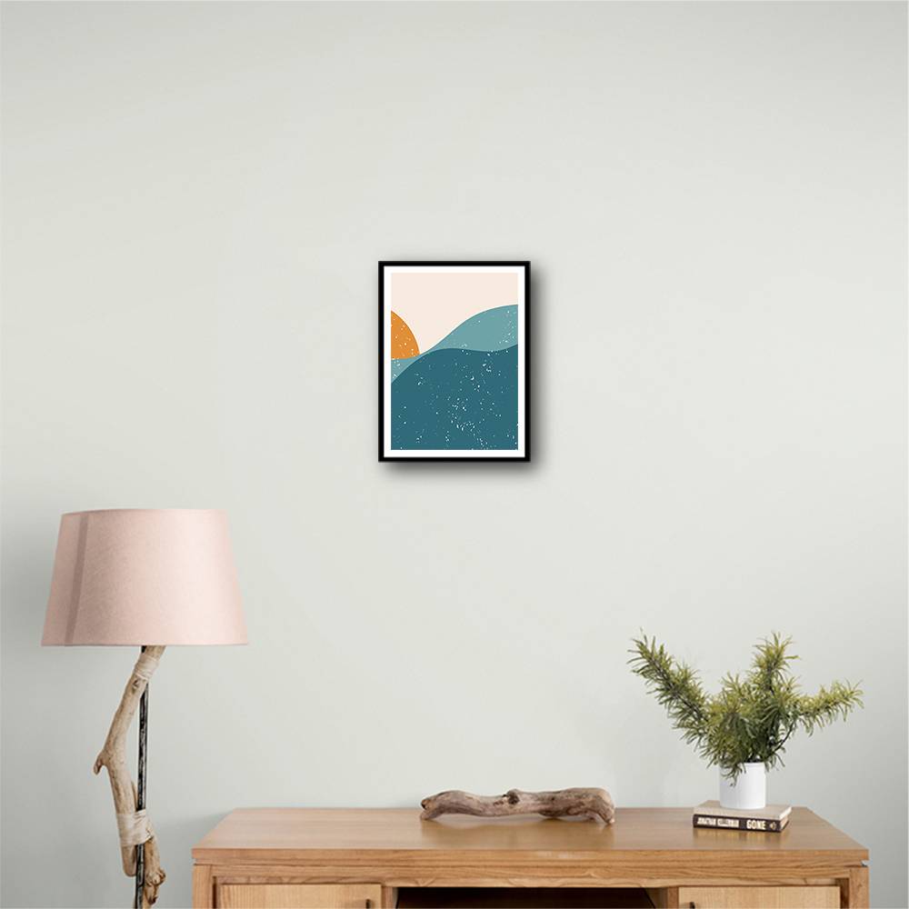 Minimal Abstract Mountains #1 Wall Art