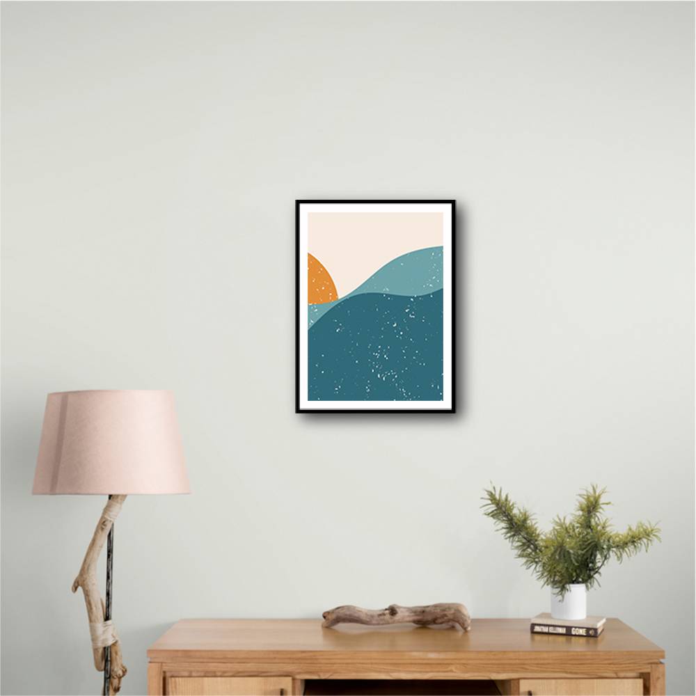 Minimal Abstract Mountains #1 Wall Art