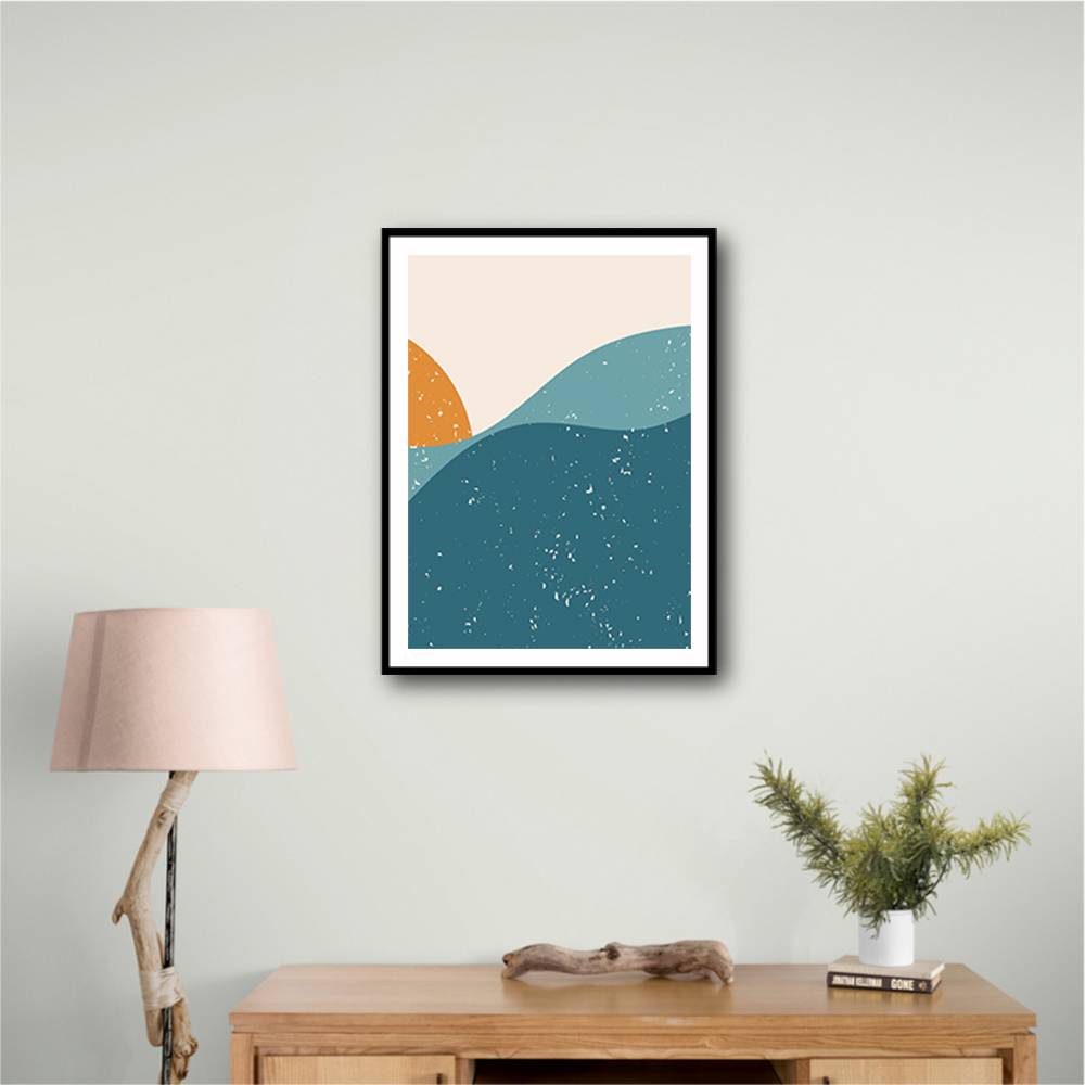 Minimal Abstract Mountains #1 Wall Art