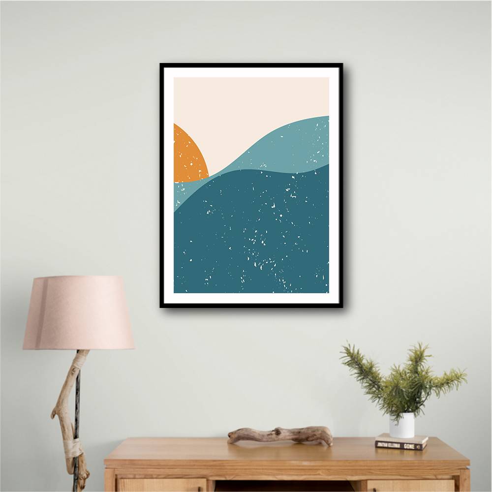 Minimal Abstract Mountains #1 Wall Art