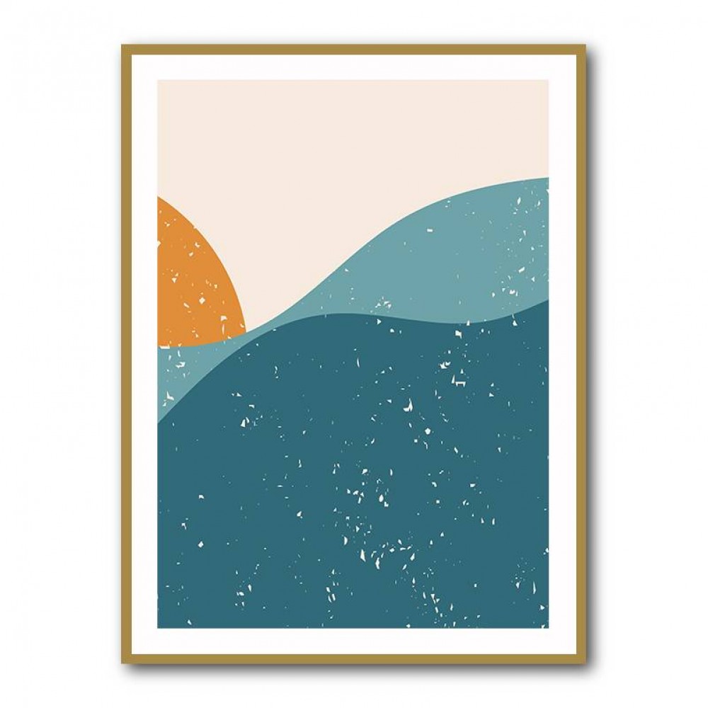 Minimal Abstract Mountains #1 Wall Art