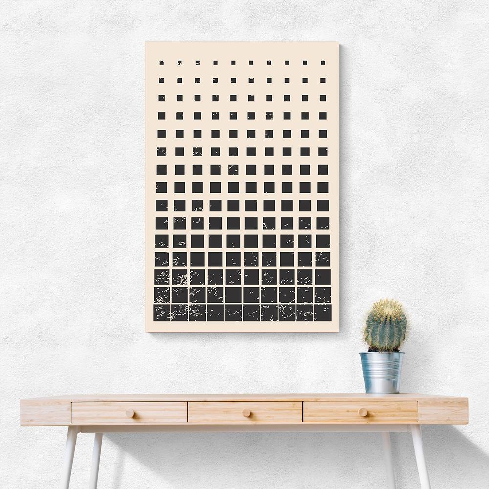 Minimal Halftone Shapes #1 Wall Art