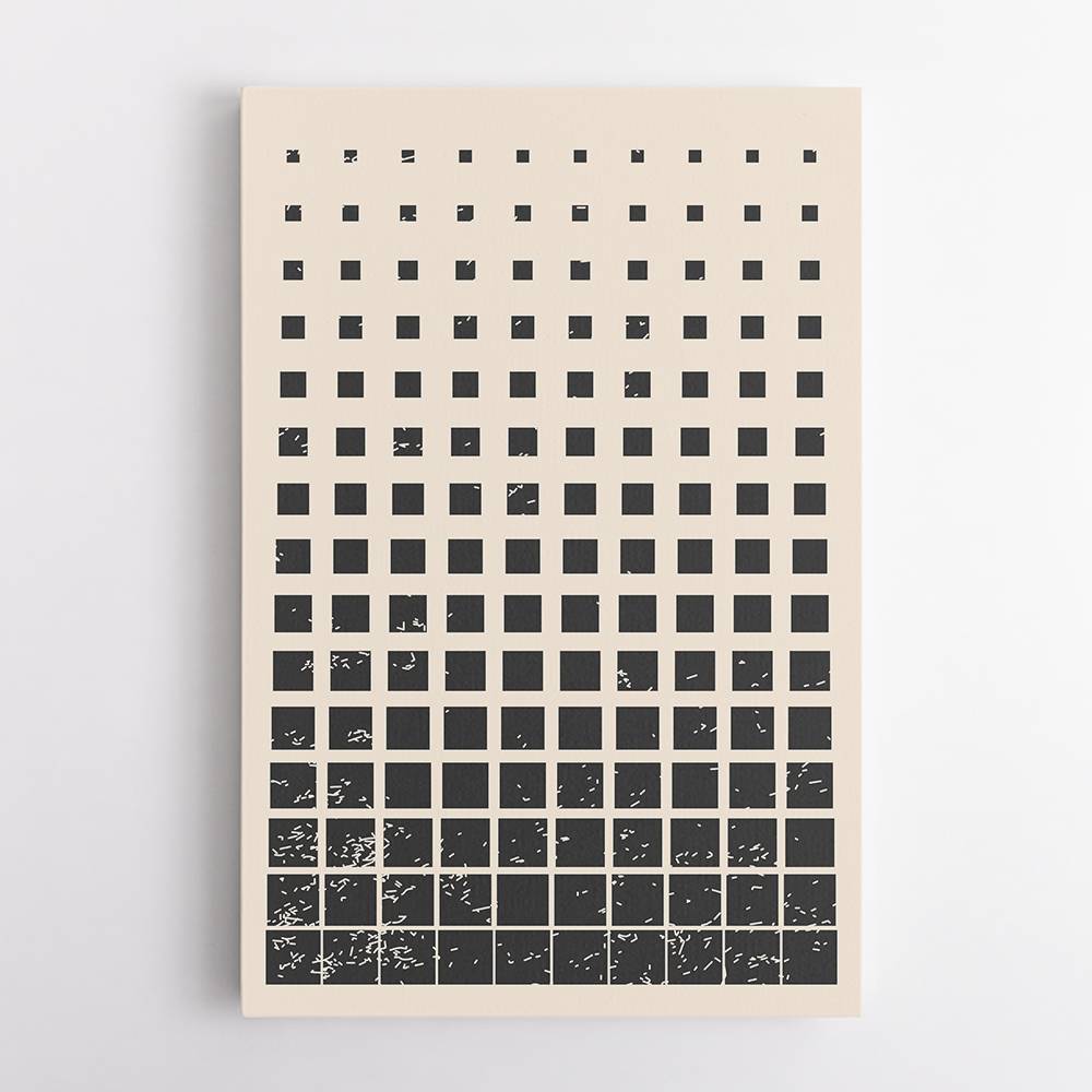 Minimal Halftone Shapes #1 Wall Art