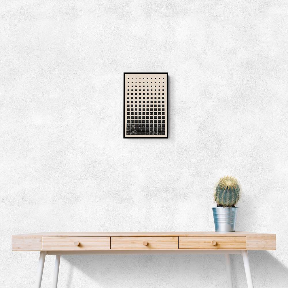 Minimal Halftone Shapes #1 Wall Art