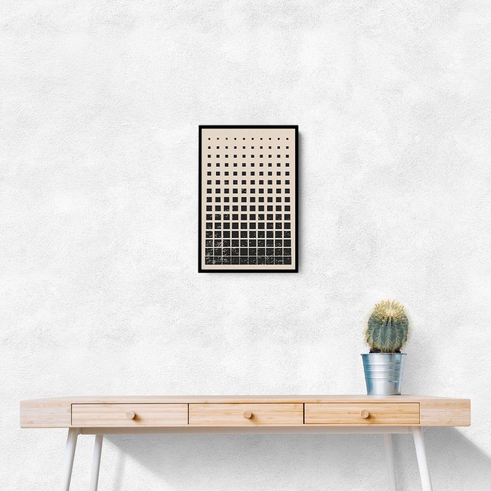 Minimal Halftone Shapes #1 Wall Art