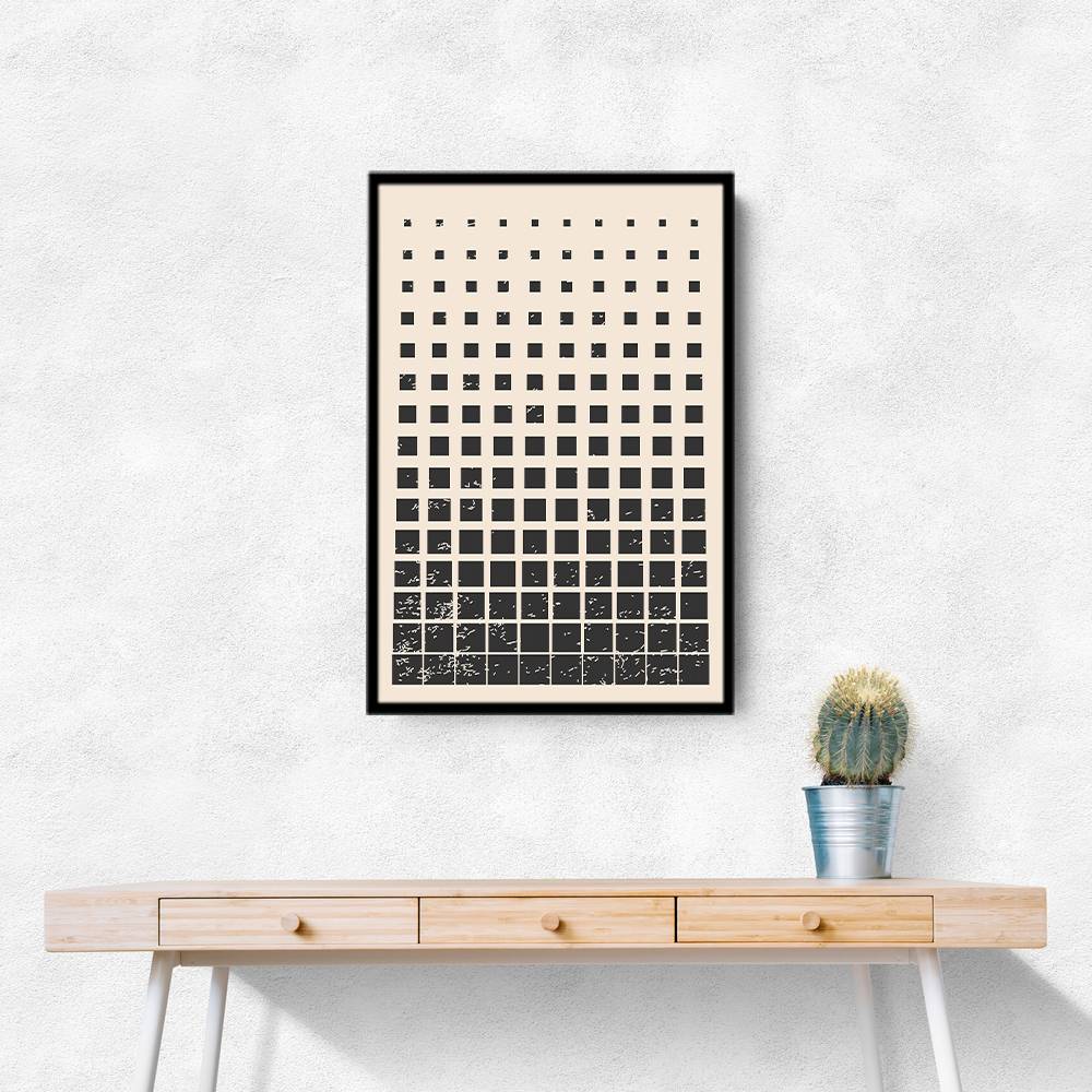 Minimal Halftone Shapes #1 Wall Art