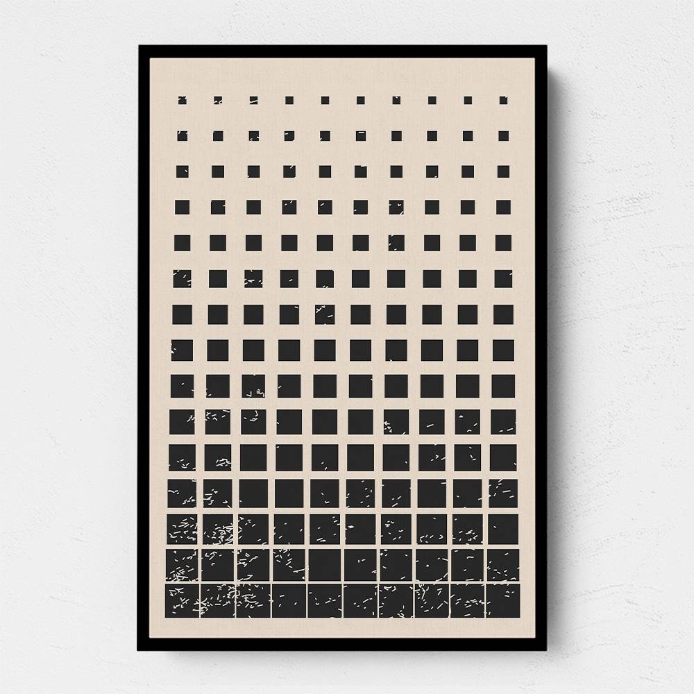 Minimal Halftone Shapes #1 Wall Art