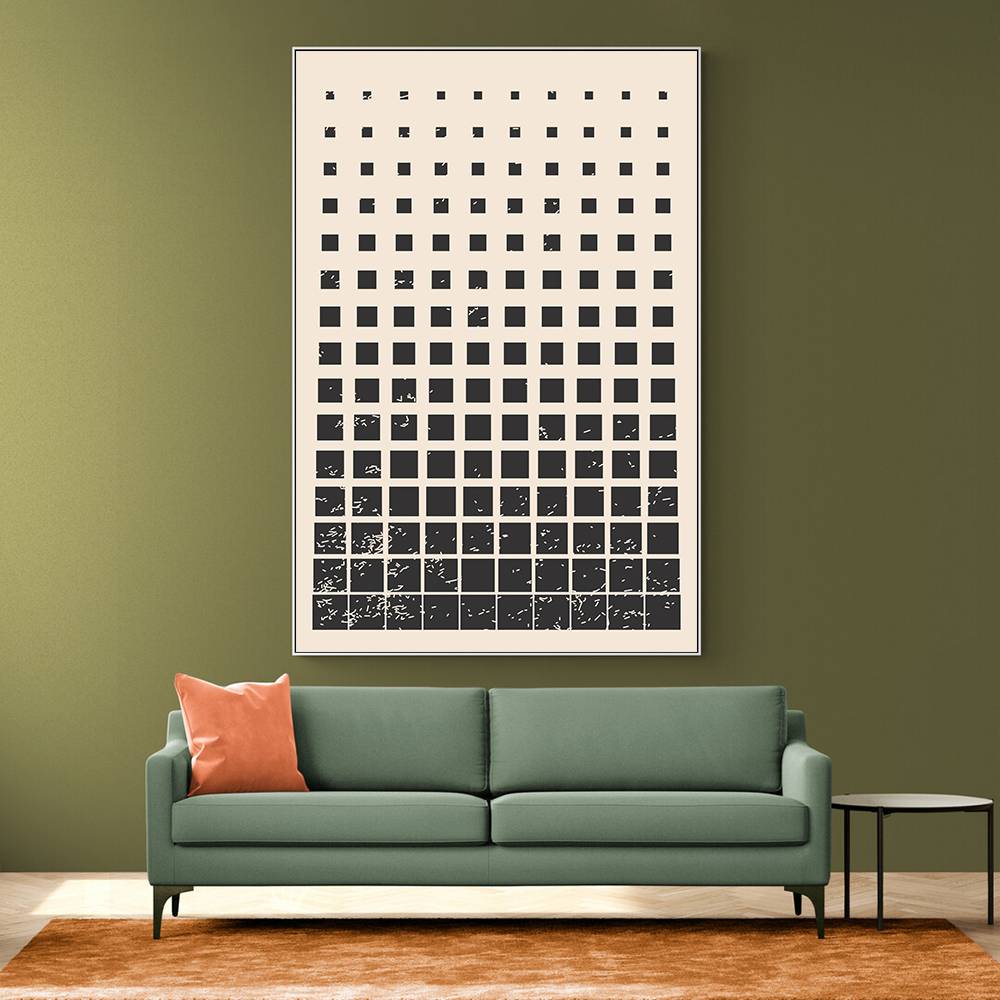 Minimal Halftone Shapes #1 Wall Art