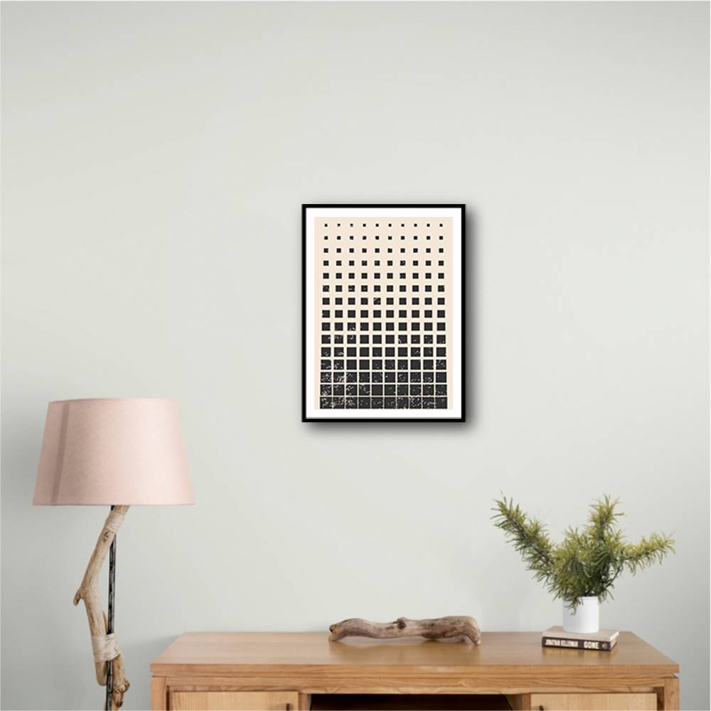 Minimal Halftone Shapes #1 Wall Art