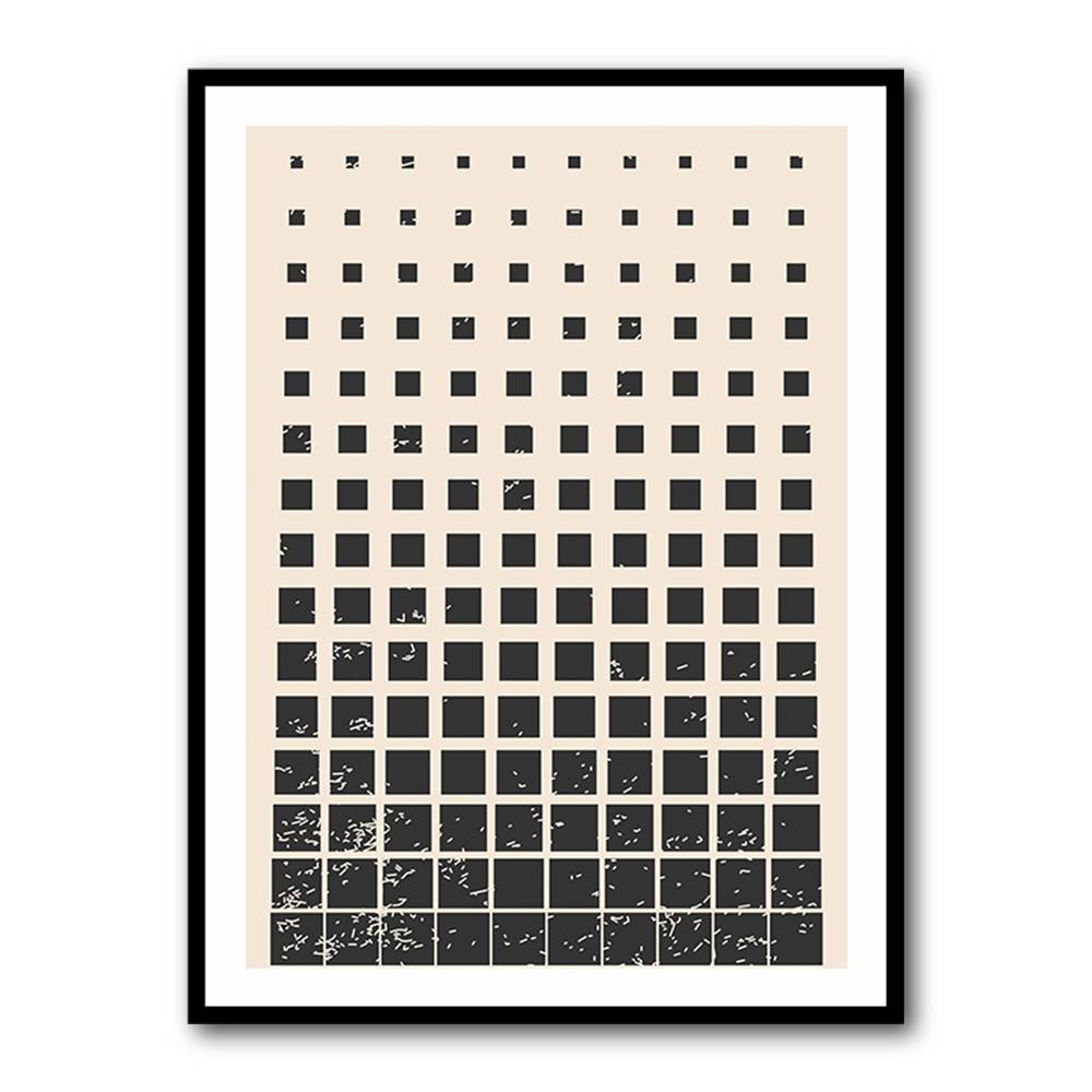 Minimal Halftone Shapes #1 Wall Art