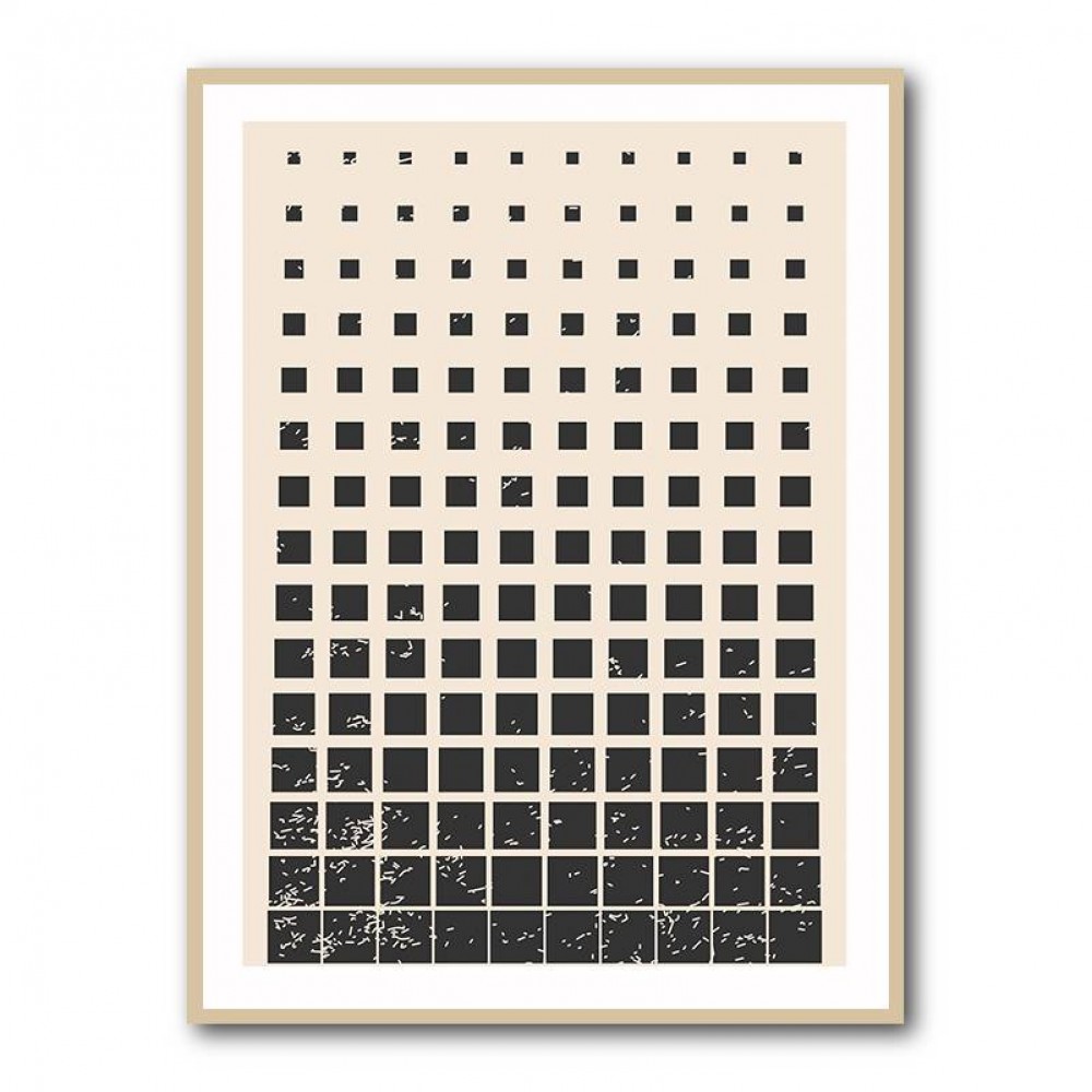 Minimal Halftone Shapes #1 Wall Art