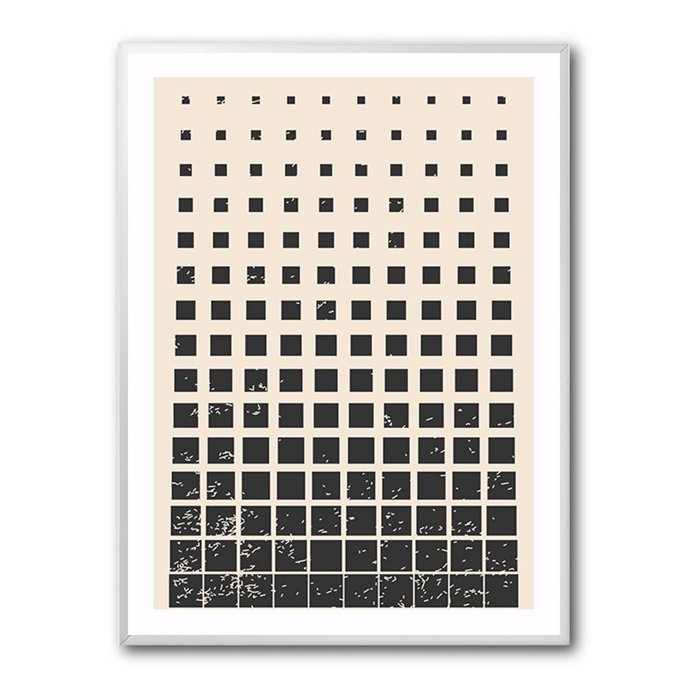 Minimal Halftone Shapes #1 Wall Art