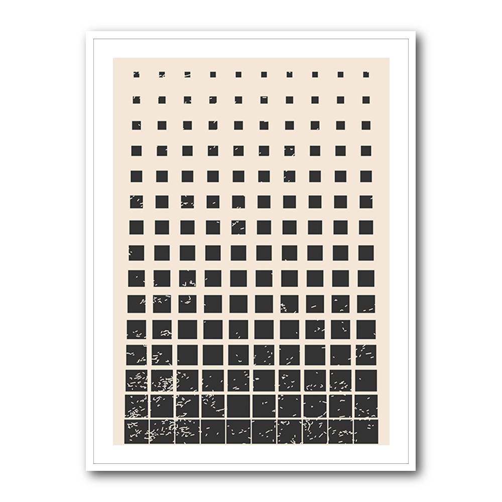 Minimal Halftone Shapes #1 Wall Art