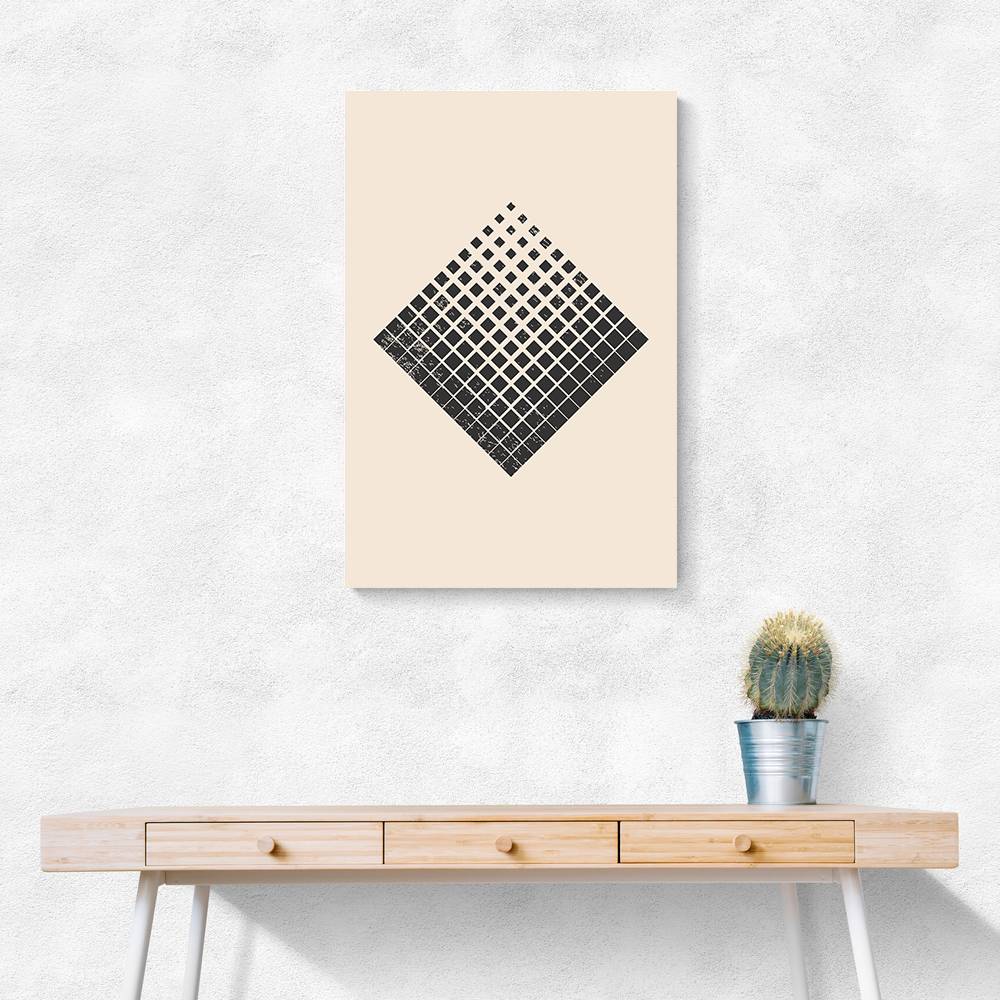 Minimal Halftone Shapes #3 Wall Art