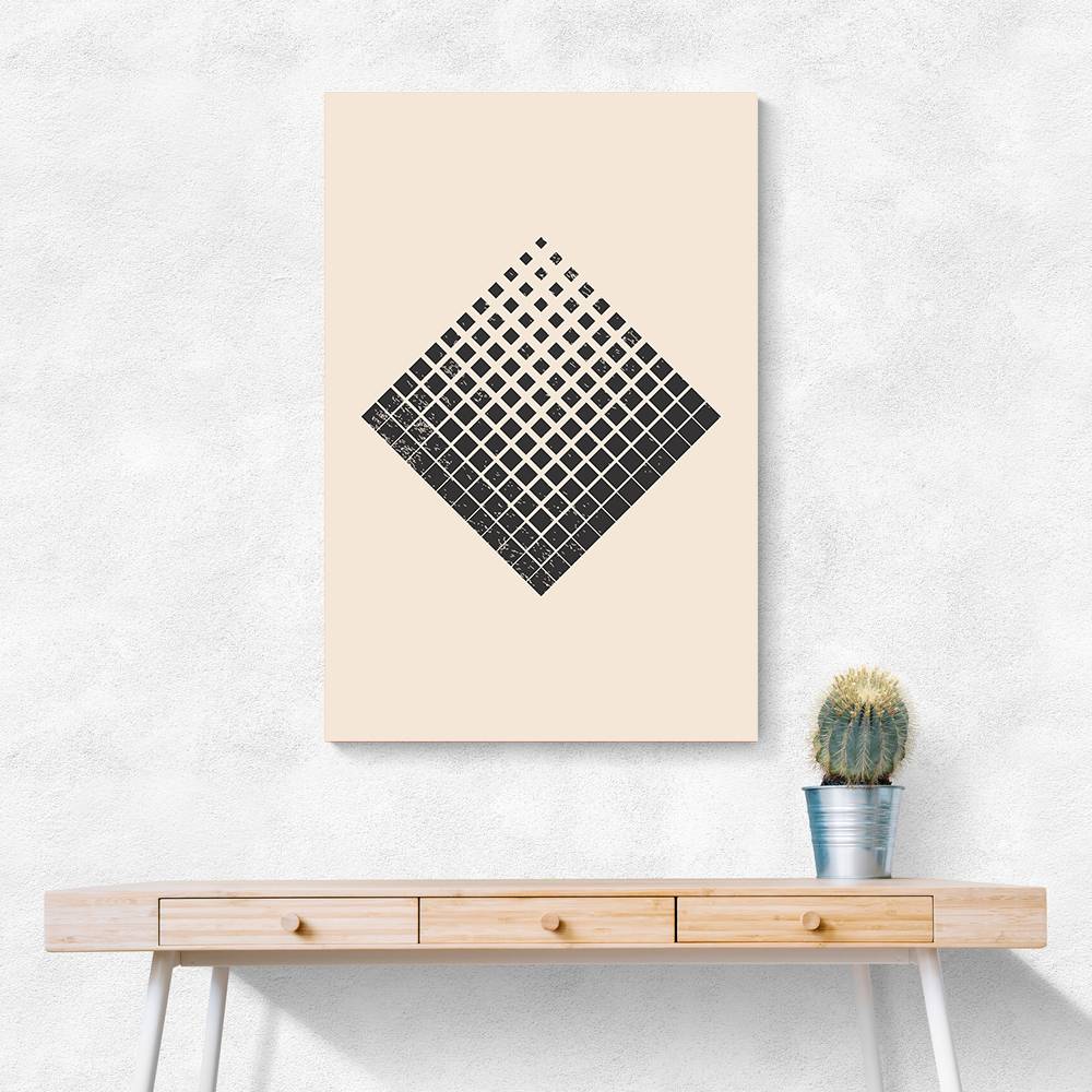 Minimal Halftone Shapes #3 Wall Art