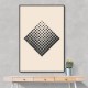 Minimal Halftone Shapes #3 Wall Art