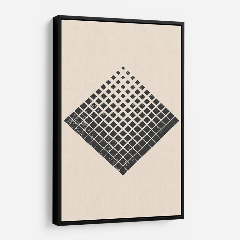 Minimal Halftone Shapes #3 Wall Art