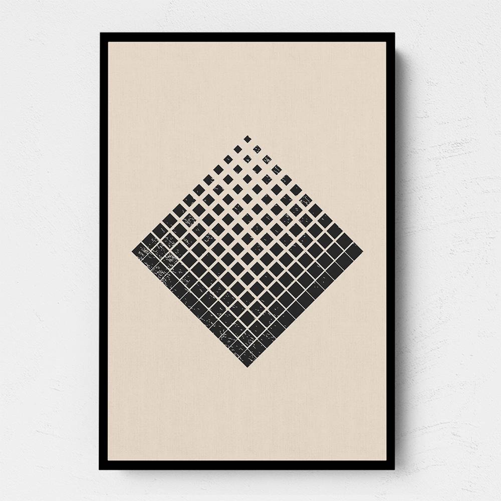 Minimal Halftone Shapes #3 Wall Art