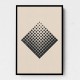 Minimal Halftone Shapes #3 Wall Art