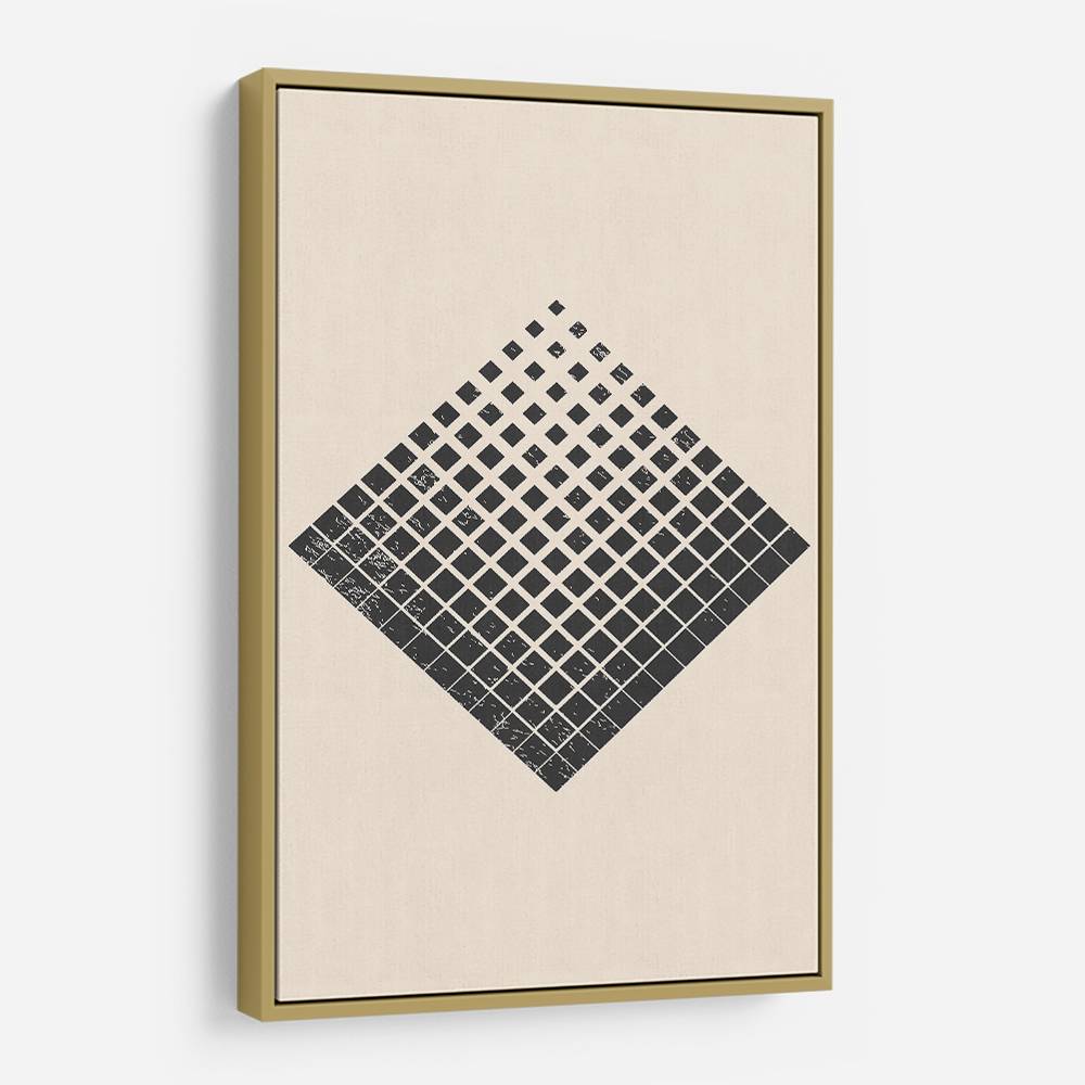 Minimal Halftone Shapes #3 Wall Art