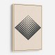 Minimal Halftone Shapes #3 Wall Art