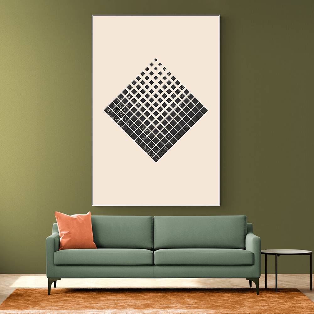 Minimal Halftone Shapes #3 Wall Art