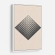 Minimal Halftone Shapes #3 Wall Art