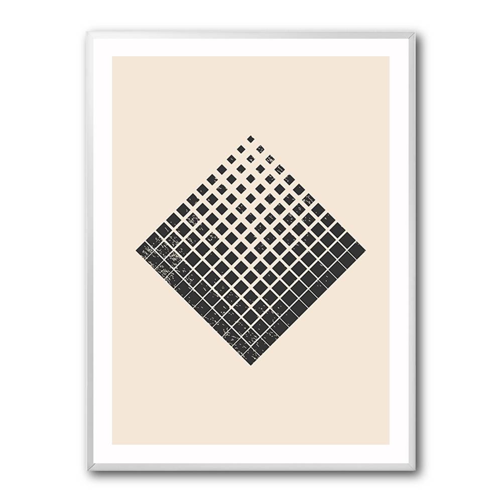 Minimal Halftone Shapes #3 Wall Art