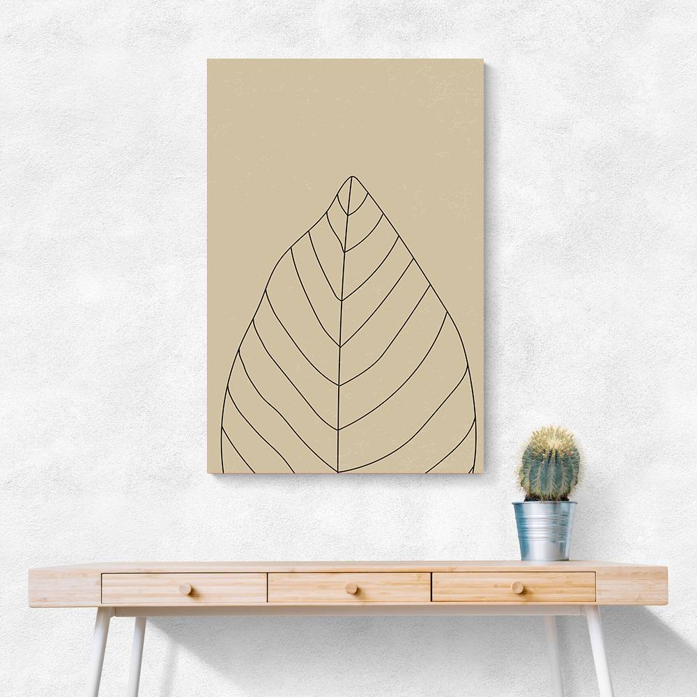 Minimal Leaves #1 Wall Art