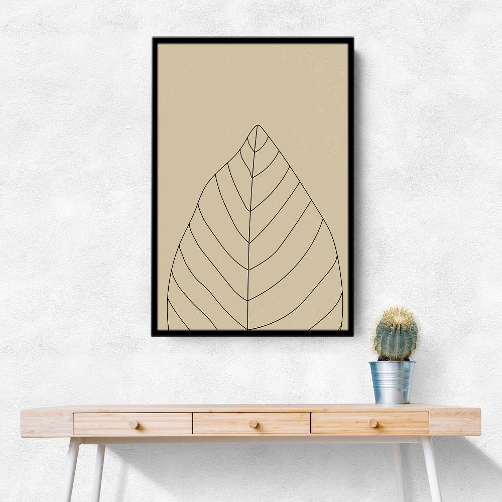 Minimal Leaves #1 Wall Art