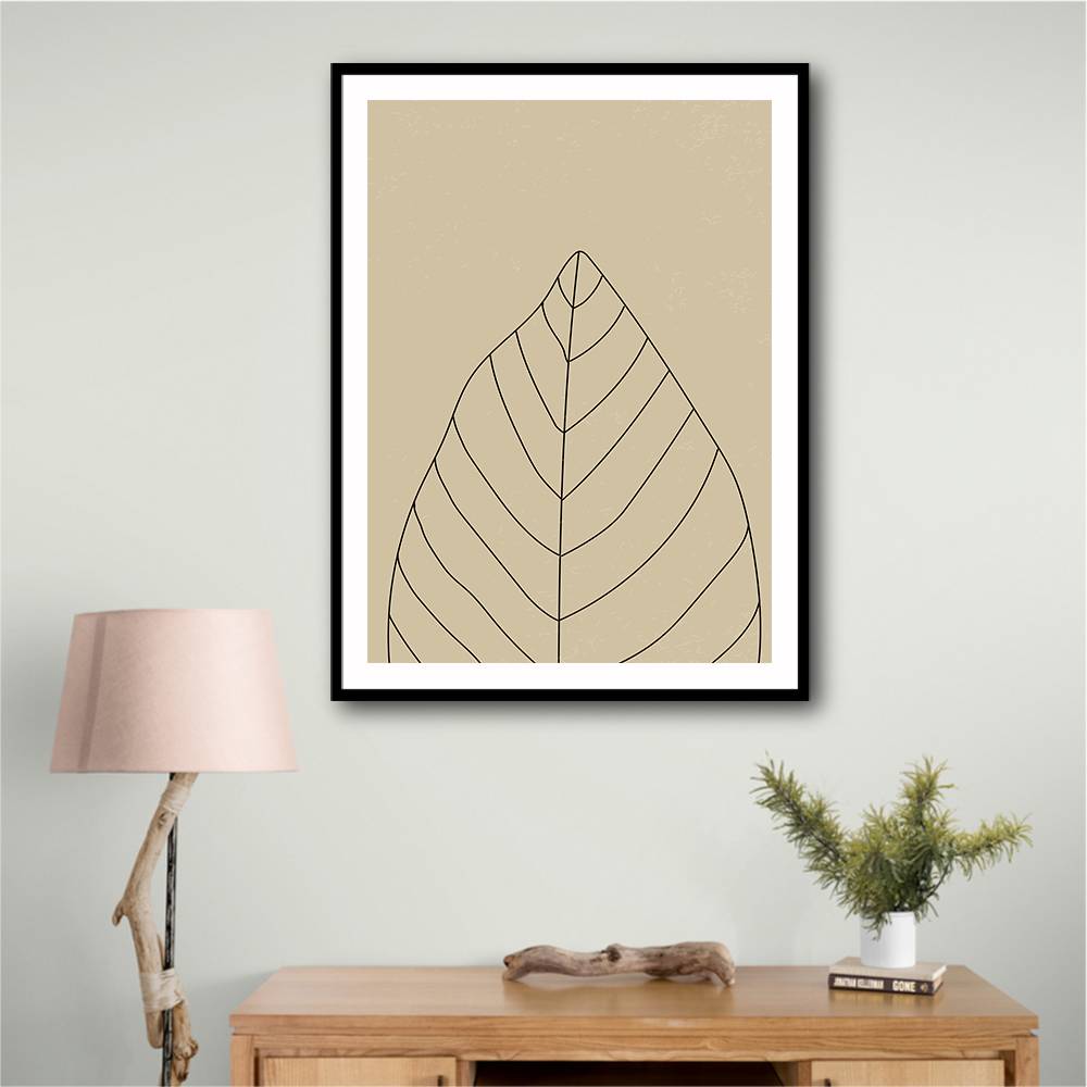 Minimal Leaves #1 Wall Art