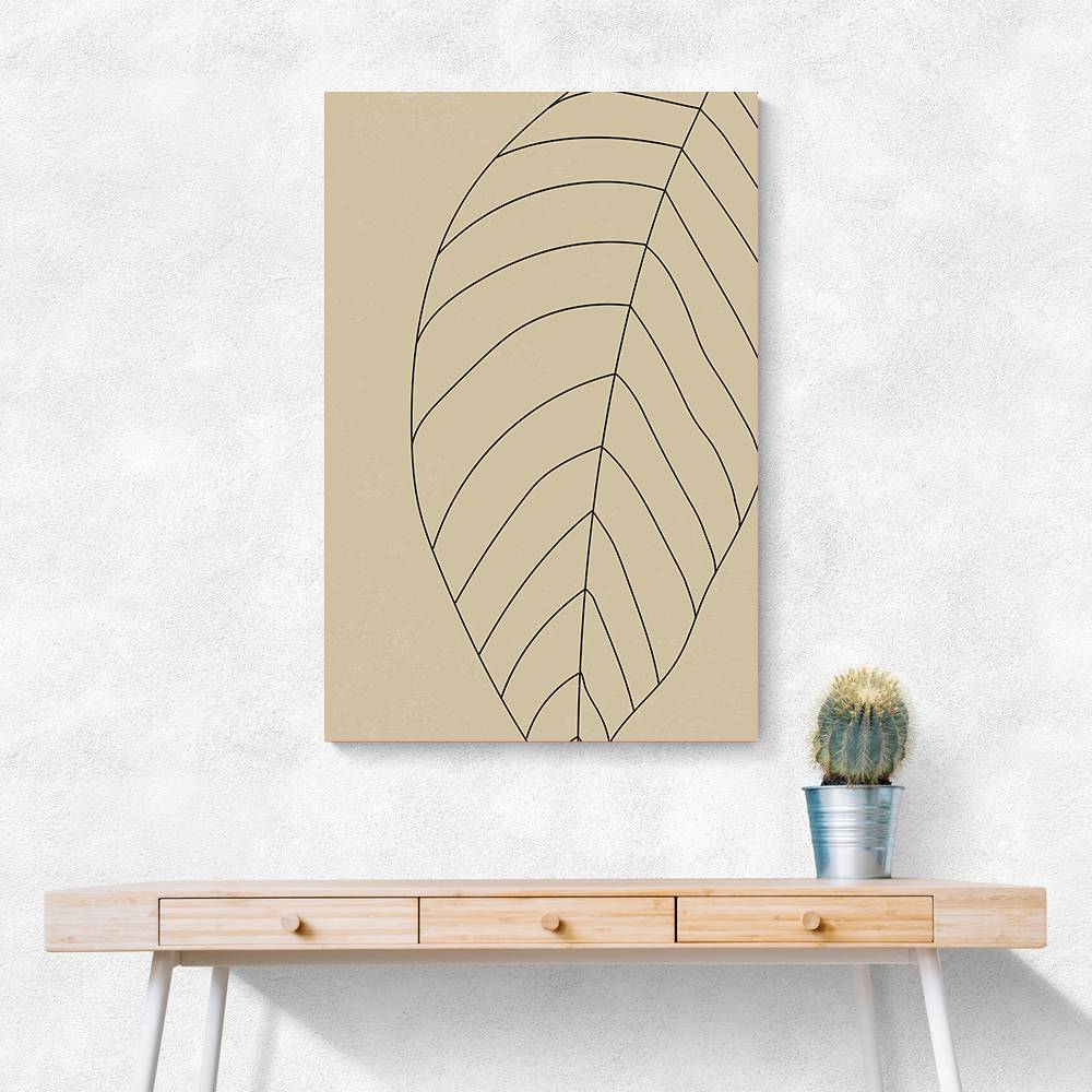 Minimal Leaves #4 Wall Art