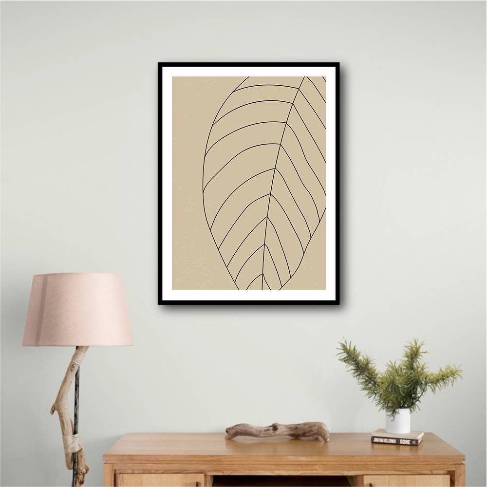 Minimal Leaves #4 Wall Art