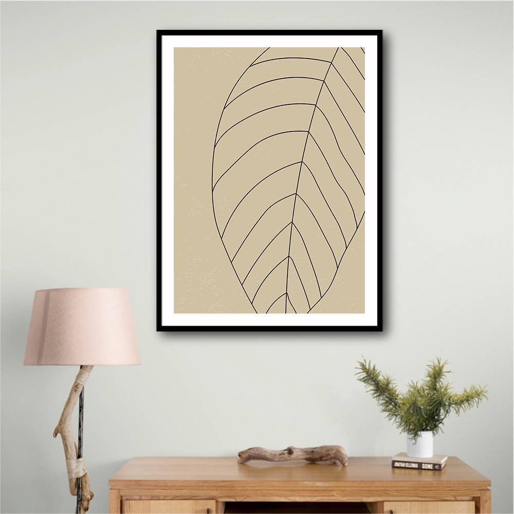 Minimal Leaves #4 Wall Art