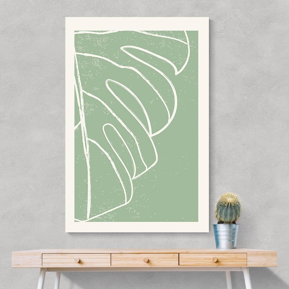 Minimal Monstera Collection #3 Wall Art