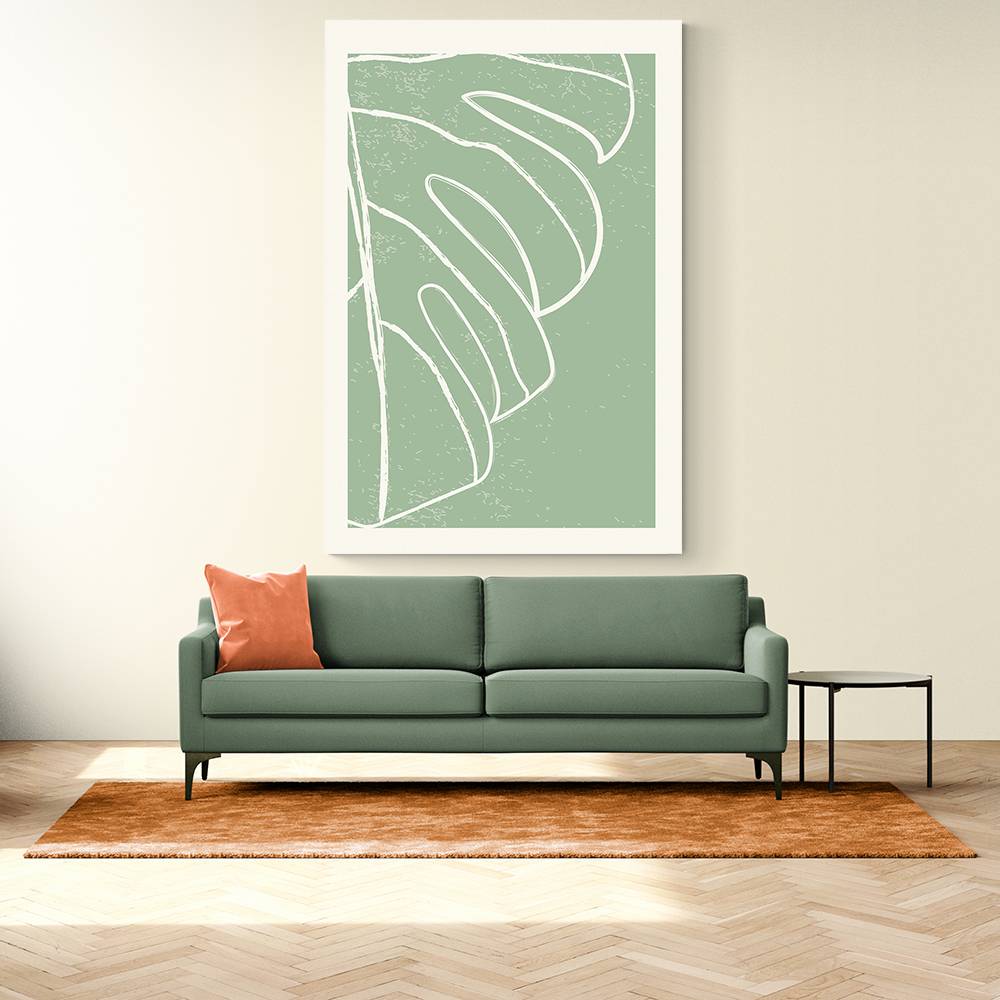 Minimal Monstera Collection #3 Wall Art