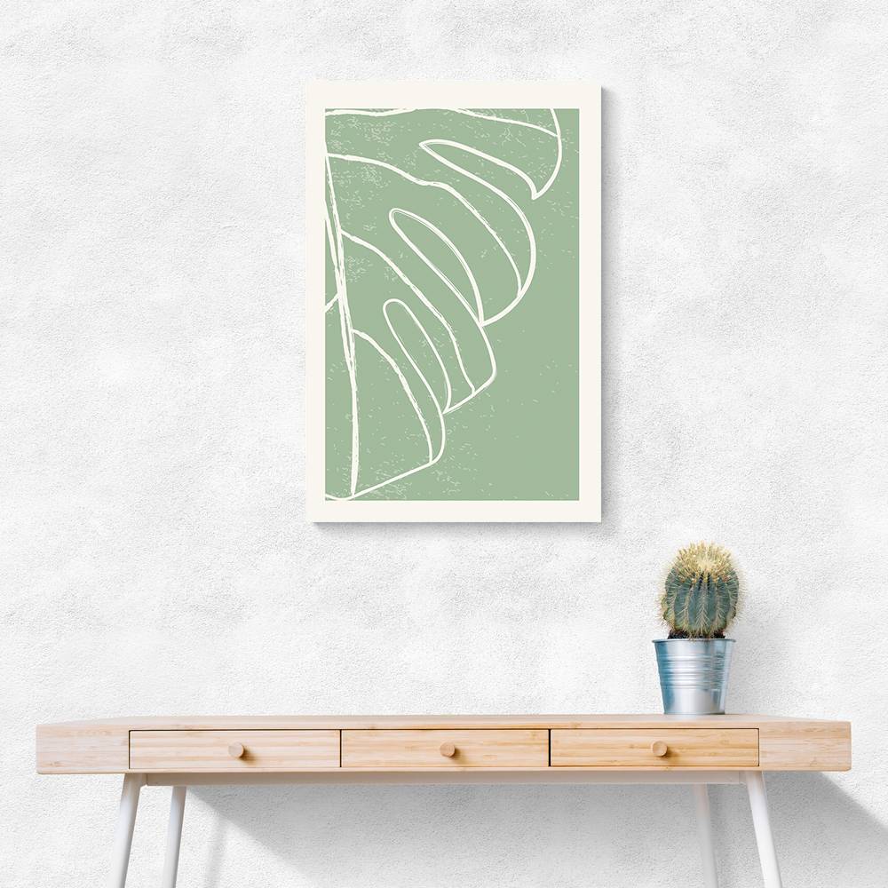 Minimal Monstera Collection #3 Wall Art