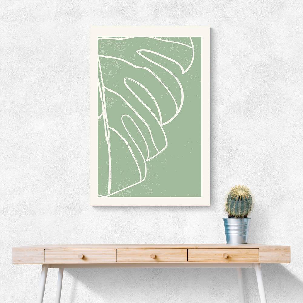 Minimal Monstera Collection #3 Wall Art